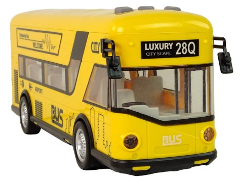 LEAN Toys Autobus Miejski Żółty Z Napędem Frykcyjnym 1:18