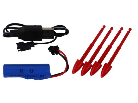 LEAN Toys Czołg RC Zdalnie Sterowany Zielony Moro