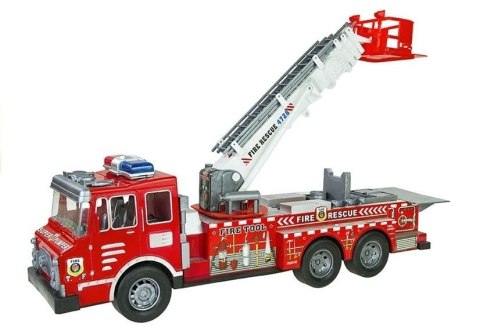 LEAN Toys Duży Zestaw Straż Pożarna Wóz Strażacki Figurki Quad Kask Dla Dziecka