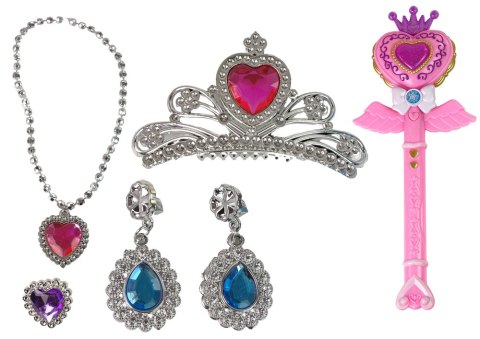 LEAN Toys Interaktywna Magiczna Różdżka Projektor Różowa Akcesoria Wróżka