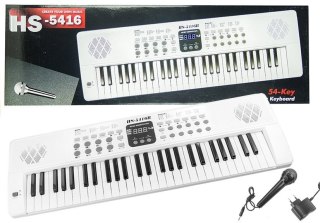 LEAN Toys Keyboard Elektryczne pianinko z mikrofonem USB