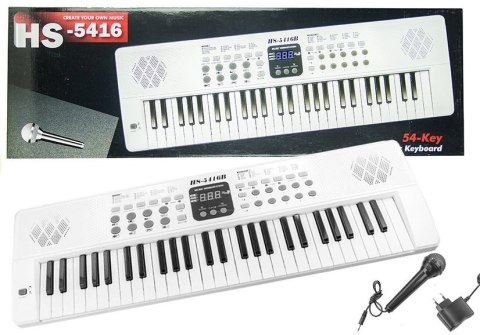 LEAN Toys Keyboard Elektryczne pianinko z mikrofonem USB