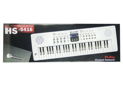LEAN Toys Keyboard Elektryczne pianinko z mikrofonem USB