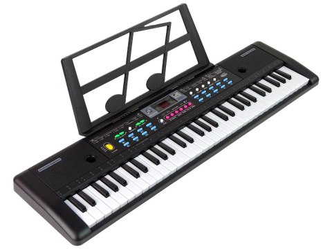 LEAN Toys Keyboard MQ-6112 Mikrofon Uchwyt Na Nuty 61 Klawiszy