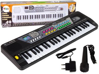 LEAN Toys Keyboard MQ4919 Mikrofon Organki 49 Klawiszy