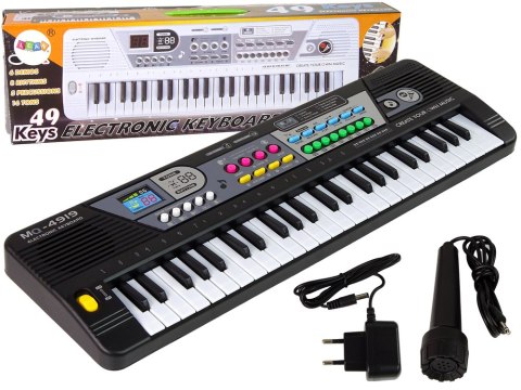 LEAN Toys Keyboard MQ4919 Mikrofon Organki 49 Klawiszy