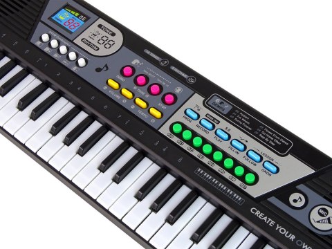 LEAN Toys Keyboard MQ4919 Mikrofon Organki 49 Klawiszy