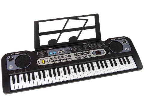 LEAN Toys Keyboard z Mikrofonem Instrument Muzyczny Czarny