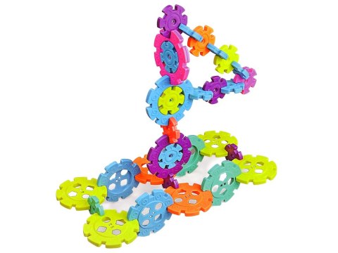 LEAN Toys Klocki Konstrukcyjne Płatki Śniegu 120 Elementów