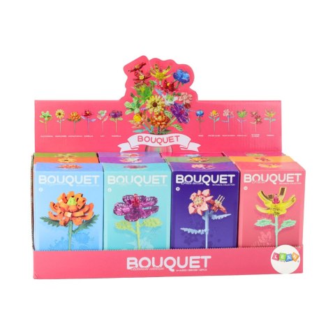 LEAN Toys Klocki Konstrukcyjne Pojedynczy Kwiat Dekoracyjny 71-106 el.