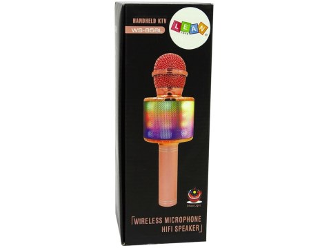LEAN Toys Mikrofon Bezprzewodowy USB Głośnik Nagrywanie Karaoke Model WS-858 Czarny