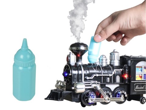 LEAN Toys Ogromna Kolejka Pociąg Tory Dźwięk Światła Dym R/C 206,5 cm x 153,5 cm