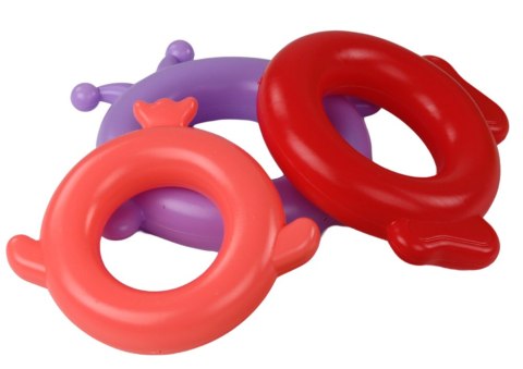 LEAN Toys Piramidka Żyrafa Układanka 8 Kółek Kolorowa 29cm x 14cm x 14cm