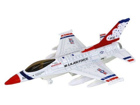 LEAN Toys Samolot Wojskowy Myśliwiec Dźwięk Światła Moro