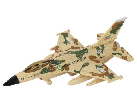 LEAN Toys Samolot Wojskowy Myśliwiec Dźwięk Światła Moro