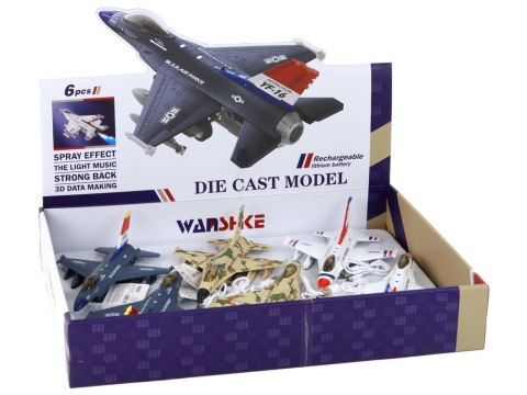 LEAN Toys Samolot Wojskowy Myśliwiec Dźwięk Światła Moro