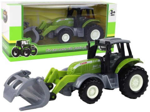 LEAN Toys Traktor Koparka Zielony Krokodylek Pojazd Rolniczy