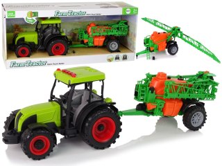 LEAN Toys Traktor Na Baterie Zielony Opryskiwacz Melodie