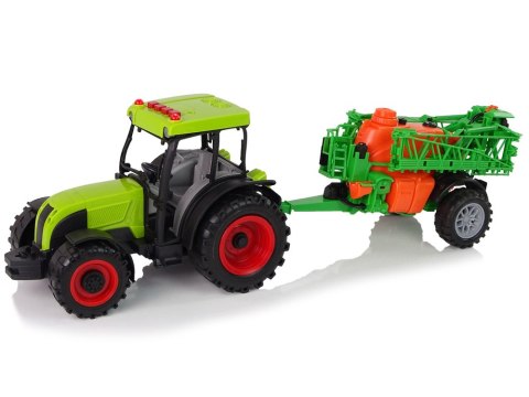 LEAN Toys Traktor Na Baterie Zielony Opryskiwacz Melodie
