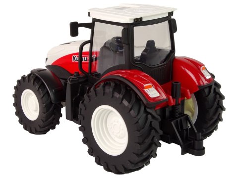 LEAN Toys Traktor Rolniczy 1:24 Zdalnie sterowany R/C Pilot Farma Biało Czerwony
