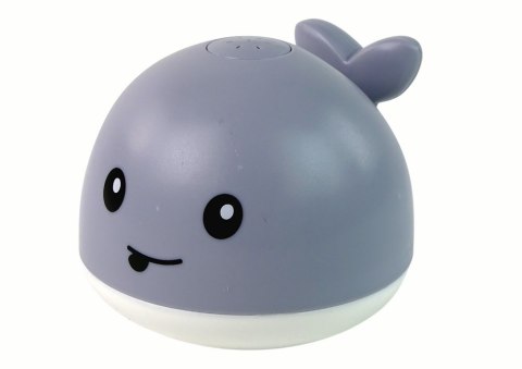 LEAN Toys Wieloryb Tryskający Wodą Interaktywna Zabawka do Kąpieli Szary