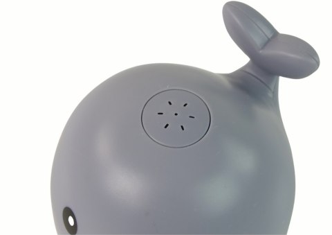 LEAN Toys Wieloryb Tryskający Wodą Interaktywna Zabawka do Kąpieli Szary