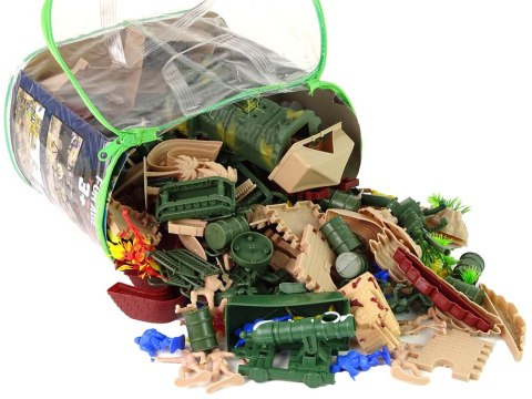 LEAN Toys Zestaw Militarny Figurki Broń Pojazdy 200 Elementów