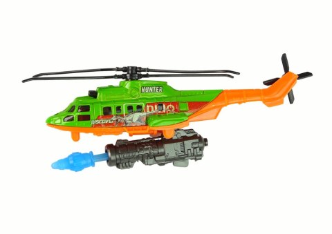 LEAN Toys Zestaw Pojazdów Helikopter Dinozaury 8 Sztuk Kolorowe