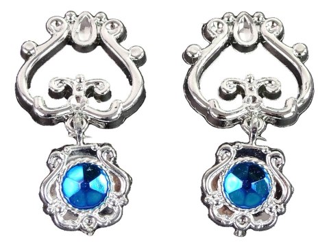 LEAN Toys Zestaw dla Małej Księżniczki Korona Bal Karnawałowy Niebieski Akcesoria