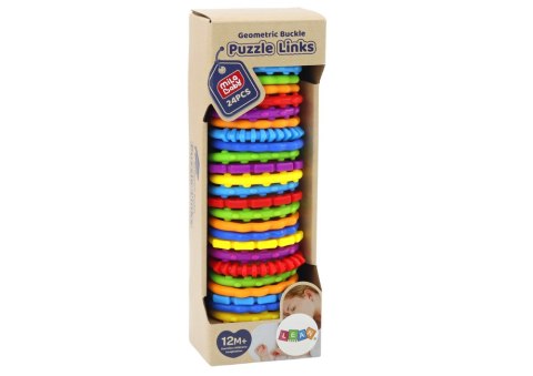 LEAN TOYS Bransoletki Sensoryczne Dla Niemowlaka Kolorowe 24 Sztuki