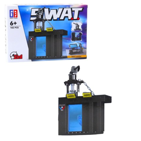 LEAN TOYS Klocki Konstrukcyjne Pojazdy Środki Transportu SWAT 2w1 92-117 el.
