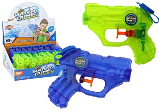 LEAN TOYS Mini Pistolet Na Wodę Zielony Granatowy Zasięg 7-8m