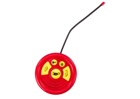 LEAN Toys Autko Kreskówkowe Zdalnie Sterowane Światła Dźwięki Czerwony