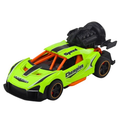 LEAN Toys Autko Sportowe Z Napędem Światła Dźwięki Efekt Dymny Mix