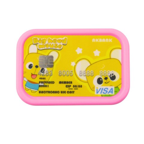 LEAN Toys Bankomat Sejf Skarbonka Kod PIN Karta Bankomatowa Różowy