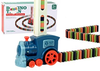 LEAN Toys Domino Pociąg Lokomotywa Układanka Kolorowy Dźwięk