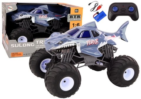 LEAN Toys Duże Auto Terenowe Zdalnie Sterowane 2.4G RC 1:6 Rekin