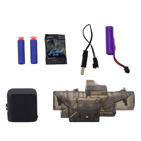 LEAN Toys Elektryczny Pistolet na Kulki Wodne Strzałki Piankowe Czerwony