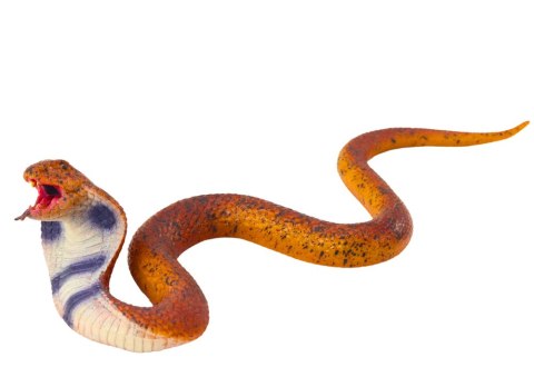 LEAN Toys Figurka Wąż Cobra Realistyczny Guma Termoplastyczna Brązowy