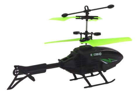 LEAN Toys Helikopter Sterowany Dłonią Opaska Czarno-Zielony