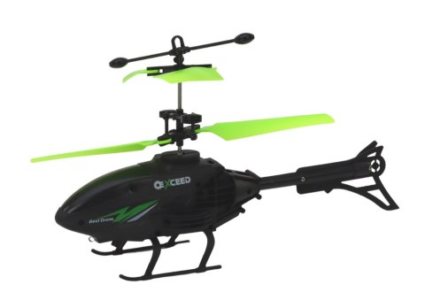 LEAN Toys Helikopter Sterowany Dłonią Opaska Czarno-Zielony