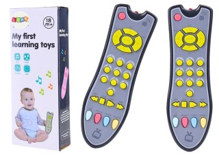 LEAN Toys Interaktywny Pilot TV Dla Malucha Edukacyjny Światło Dźwięk