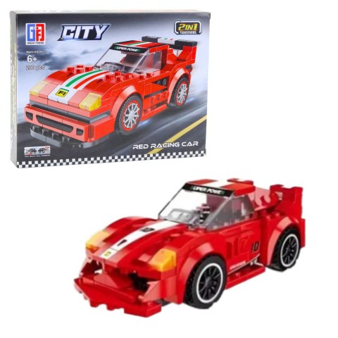 LEAN Toys Klocki Konstrukcyjne 2w1 Auto Robot Napęd Pull-Back 194-216 el. Mix