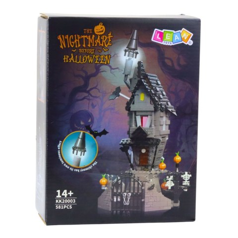 LEAN Toys Klocki Konstrukcyjne Dom Strachu Halloween Wieża 581 el.