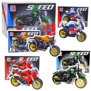 LEAN Toys Klocki Konstrukcyjne Motor Motocykl Robot 2w1 217-222 el. Mix