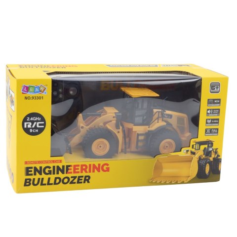 LEAN Toys Koparka Buldożer Zdalnie Sterowany RC 2.4G 6CH Żółty