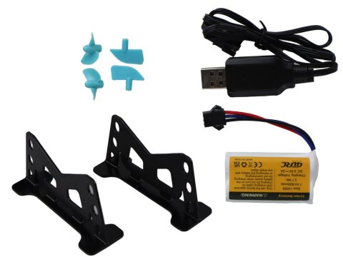 LEAN Toys Łódź Wodna RC 2.4G Żółto-Turkusowa Wodoodporna Pilot Do Sterowania