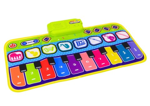 LEAN Toys Mata Taneczna Interaktywna Pianinko Instrumenty 60cm x 30cm