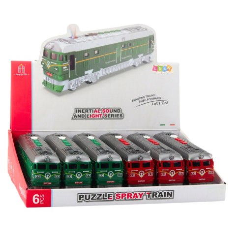 LEAN Toys Pociąg Zabawkowy Efekty Świetlne Dźwięki Melodie Światła Para Wodna