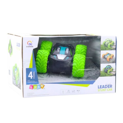 LEAN Toys Samochód Kaskaderski Zdalnie Sterowany RC Obroty o 360° Zielony